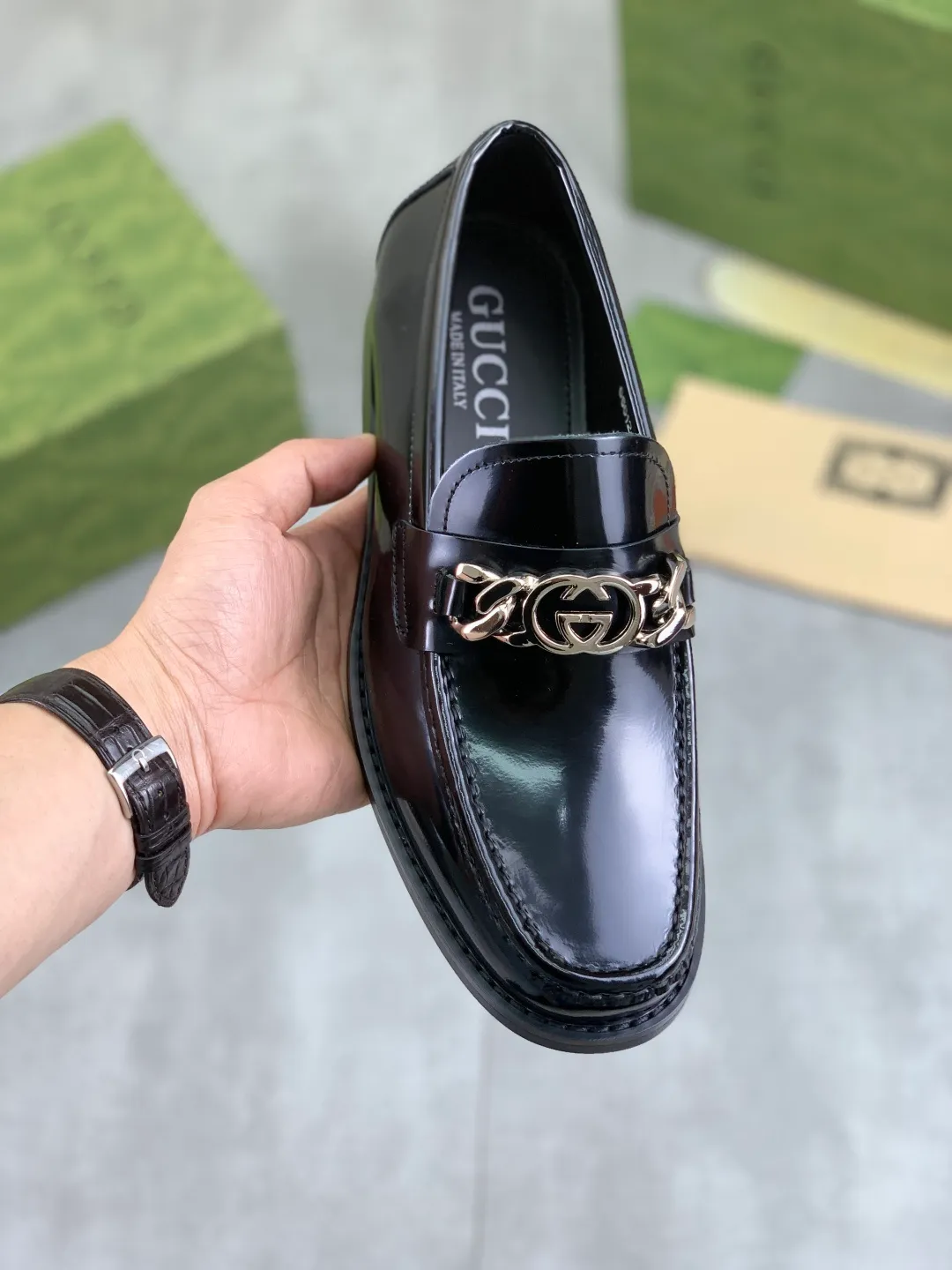 Men's men's shoes 💰P480 [New style] Water-dyed cowhide 💰💎💎💎 [Gucci] GUCCI high-end men's formal business leather shoes, original order 1:1 authentic goods! Original imported high-end open-edge beaded calfskin, original metal buckle, imported first-layer cowhide lining for feet, original outsole, men's shoe size: 38-45, 4️⃣ colors available